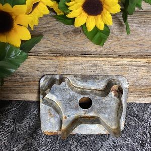 . Antique Tin Metal Cookie Cutter